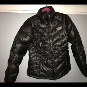 North Face black puffer jacket.